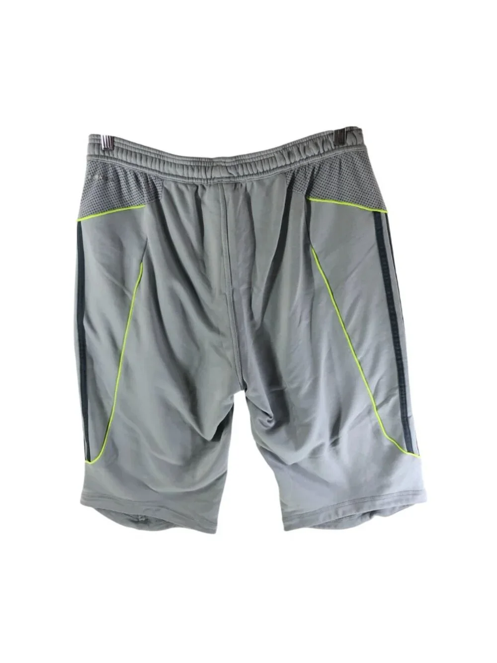 Adidas Mens Athletic Shorts ClimaCool Ventilated Mesh Panels Gray Drawstring XL